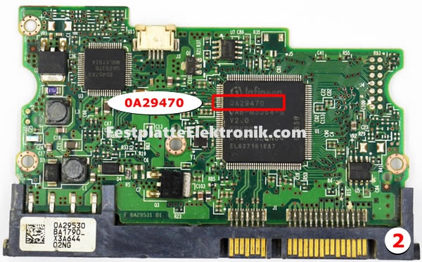 Festplatte Platine 0A29470 Hitachi HDS721010KLA330 Type 2