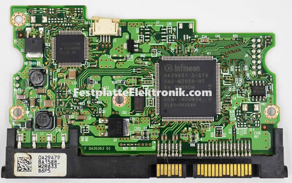 Hitachi HDT722525DLA380 Festplatte Platine 0A29481 Hitachi HDT722525DLA380 Festplatte Platine 0A29481