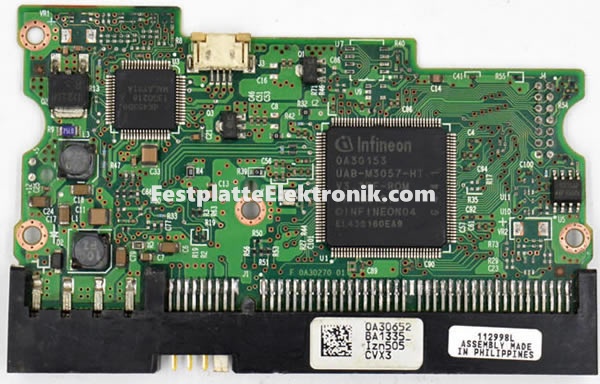Hitachi HDS728080PLAT20 Festplatte Platine 0A30153 Hitachi HDS728080PLAT20 Festplatte Platine 0A30153