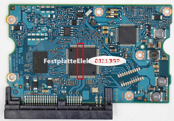 Hitachi HUA723030ALA640 Festplatte Platine 0J11389