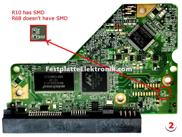 2060-771640-003 Festplatte Platine Western Digital Type 2