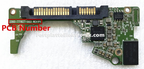WD WD7500LPCX Festplatte Platine 2060-771927-003