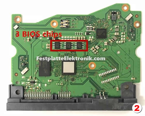 2060-810032-002 Festplatte Platine Western Digital Type 2